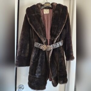 Vintage Vegan Fur Coat